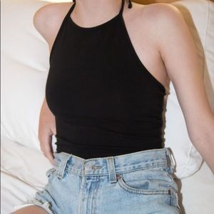 Brandy Melville Laura Black Crop Top